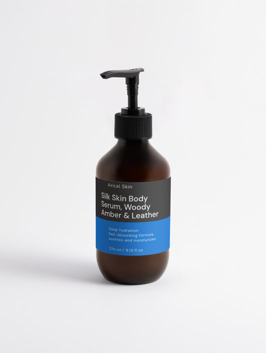 Silk Skin Body Serum, Woody Amber & Leather