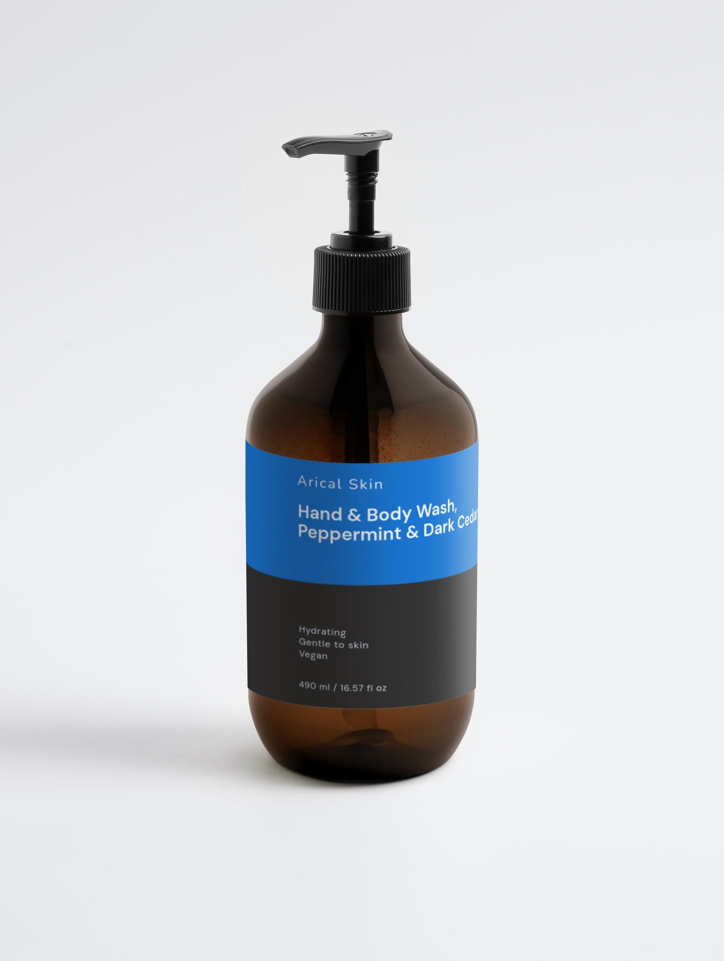 Hand & Body Wash, Peppermint & Dark Cedar