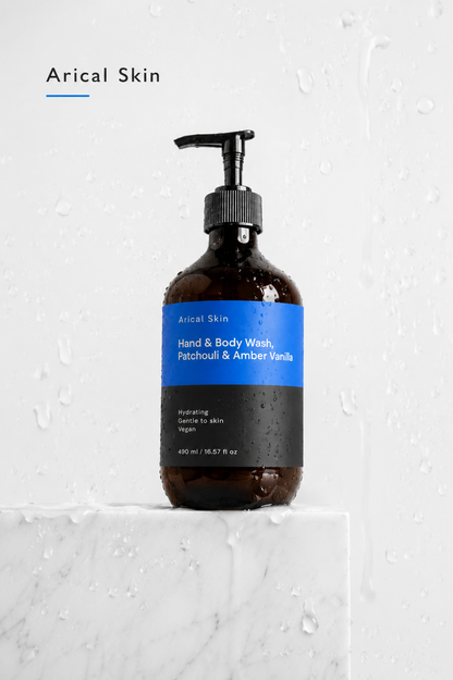 Arical Skin Hand & Body Wash, Patchouli & Amber Vanilla