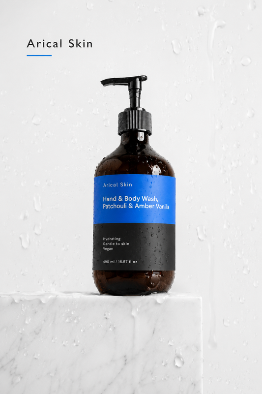 Arical Skin Hand & Body Wash, Patchouli & Amber Vanilla