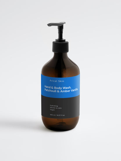 Hand & Body Wash, Patchouli & Amber Vanilla