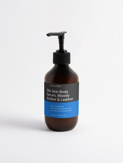 Arical Skin Silk Skin Body Serum, Woody Amber & Leather